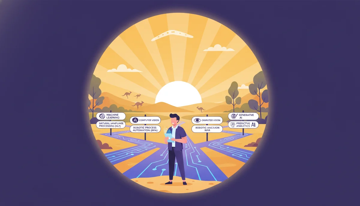 Business founder navigating AI automation paths with a practical roadmap for getting started with AI agents